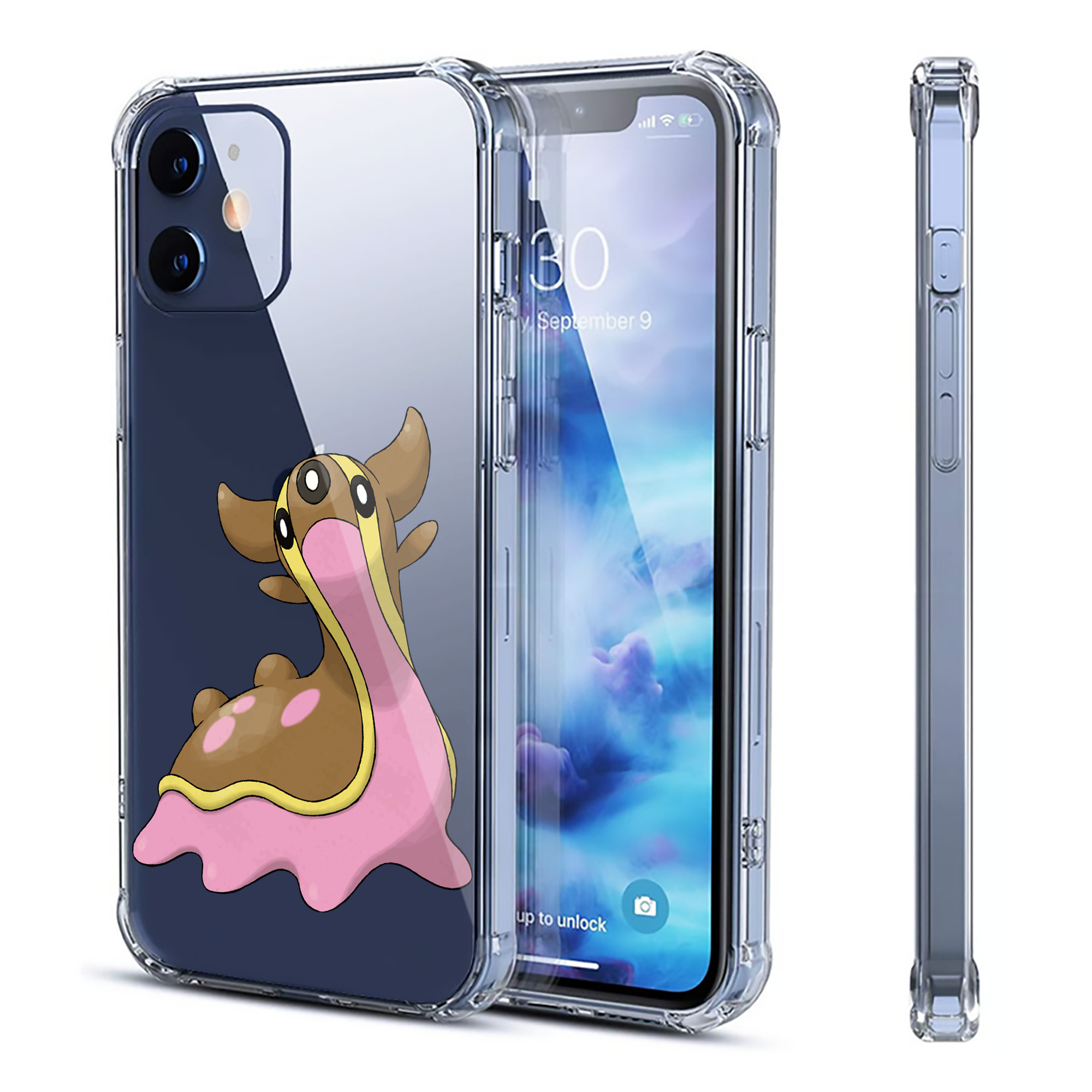 （画像用） ポケットモンスター Pokémon 【iPhone 12シリーズ対応】透明スマホケース（クリアソフトケース）